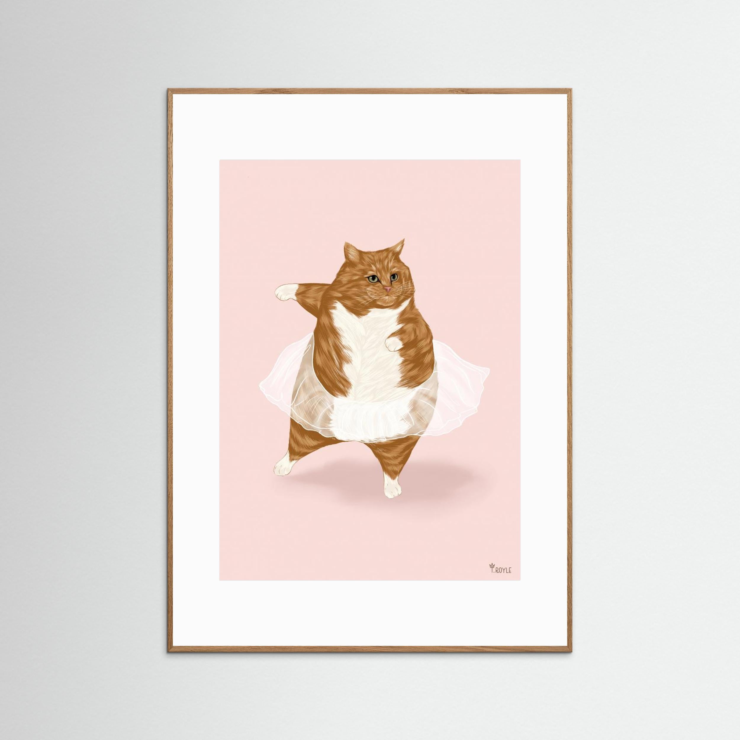 Ballet Cat - 'I can do anything I dream of' by Tara Royle